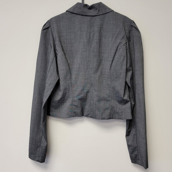 Soulmates Lace Blazer Charcoal Gray XL - Picture 2 of 6